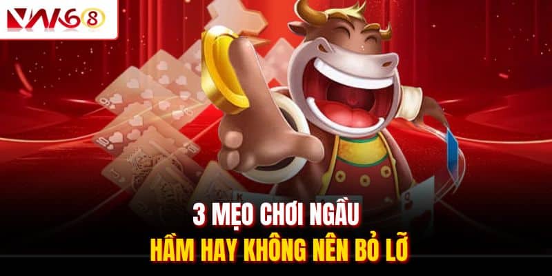 Top 3 Mẹo Chơi Ngầu Hầm Được Đúc Kết Từ Chuyên Gia VN168 1 3 mẹo chơi Ngầu Hầm hay không nên bỏ lỡ